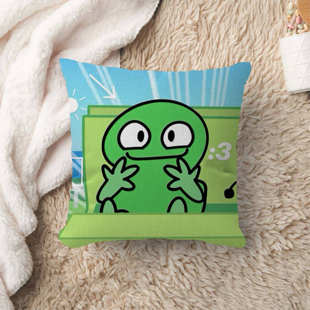 Funny Anime BFDI Cushion Cover Polyester Sofa Cushions Decorative Throw Pillows Home Decoration Pillowcover
