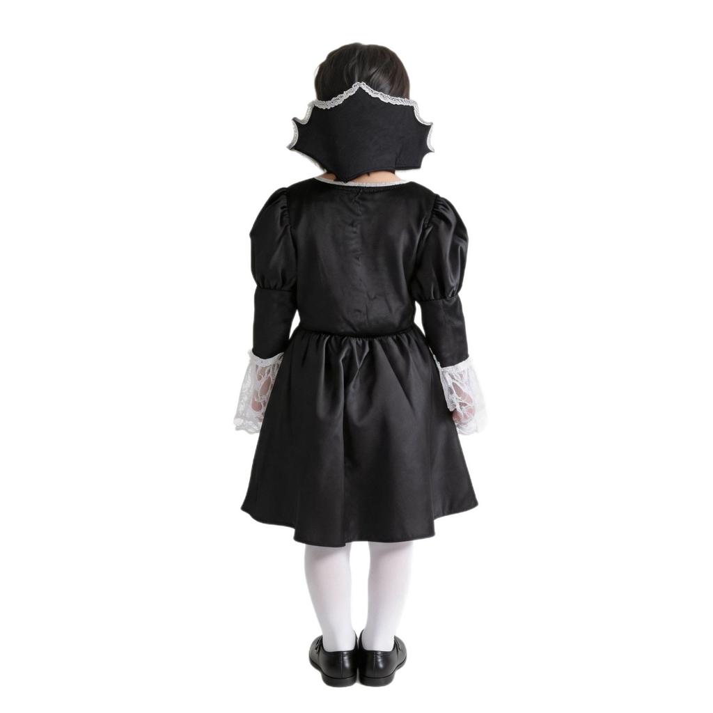 Children's Day Wicked Vampire Witch Cosplay Vampire Queen Lace Dress Costume