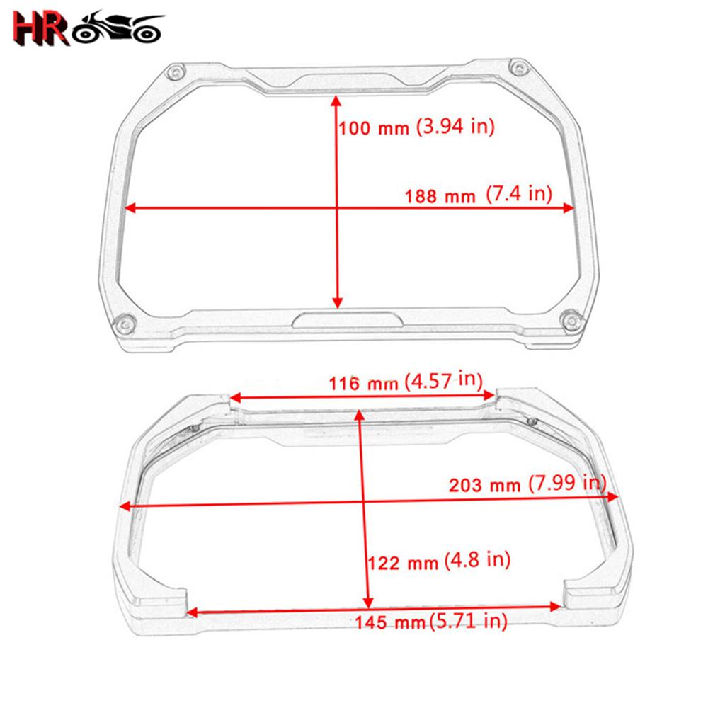 New Motorcycle Meter Frame Cover Screen Protector Protection Parts For BMW R1200GS R1250GS R1250GSA F850GS F750GS F900XR