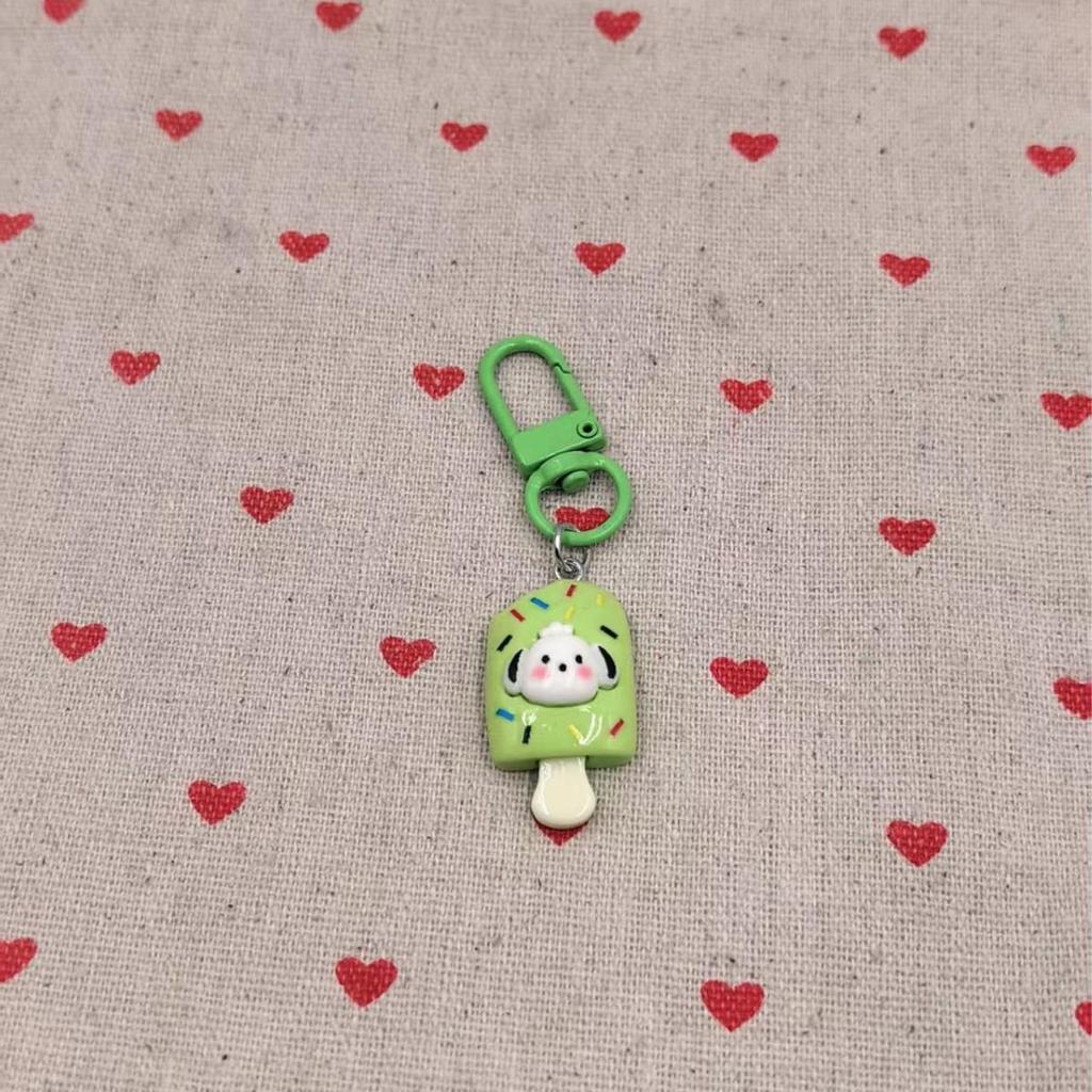 Cute Cartoon Ice Cream Keychain Pendant: Funny Bag Accessory & Gift for Students and Couples