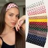Elastic Polka Dot Headband Stretch Wide Headband Hair Hoop Yoga Elastic Hair Band  Photo Props