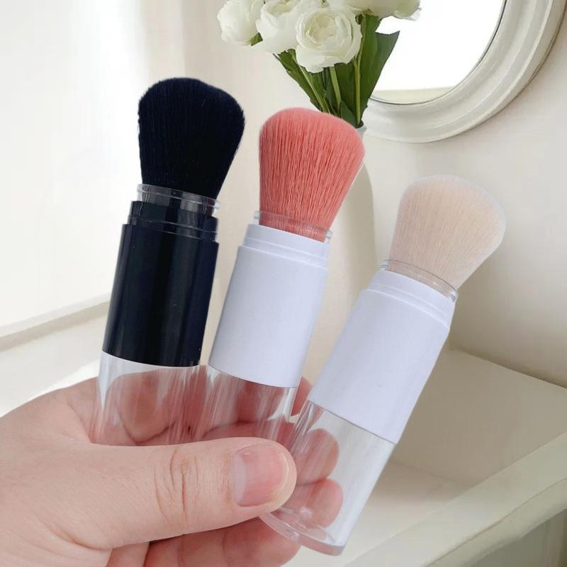 Multifunktionaler 2-in-1 Foundation-Pinsel Make-up-Pinsel Leerer Reise-Rouge mit nachfüllbarer Puderdose Make-up Schönheitswerkzeuge