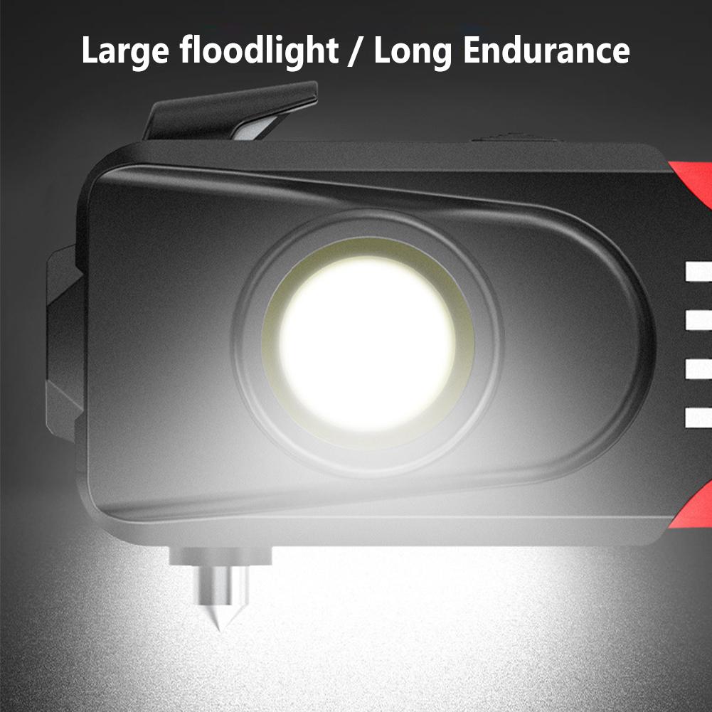 Led Work Light Multi-function Outdoor Emergency Safety Hammer Strong Light Flashlight Inspection Lamps