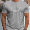 Men'S T-Shirt Made of Feynman Diagram Design Electron-Positron Annihilation Graph Black Casual Short Sleeve