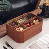 Naijiang New Chinese Style Solid Wood Covered Snack Tray