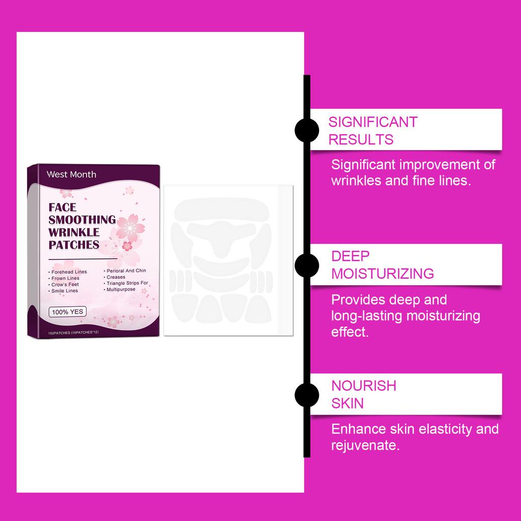 West Month Facial Care Patches Firming Nourishing Skin Tightening Massage Sheets Set