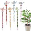 Beaded Garden Stakes Fairy Wand Beaded Garden Stakes Kit Art Craft Supplies Butterfly Decoration For Outdoor Lawn Holiday