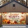 1 piece of 2D flat background fabric autumn pumpkin and bird natural scenery background fabric wooden board wallzyc
