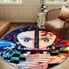 Anime Slayer Adventure  Round Rug for Livingroom,Bedroom, Palyroom, Chair Rug, Area rug, Circle Carpet, Large Size Fan Christmas gift