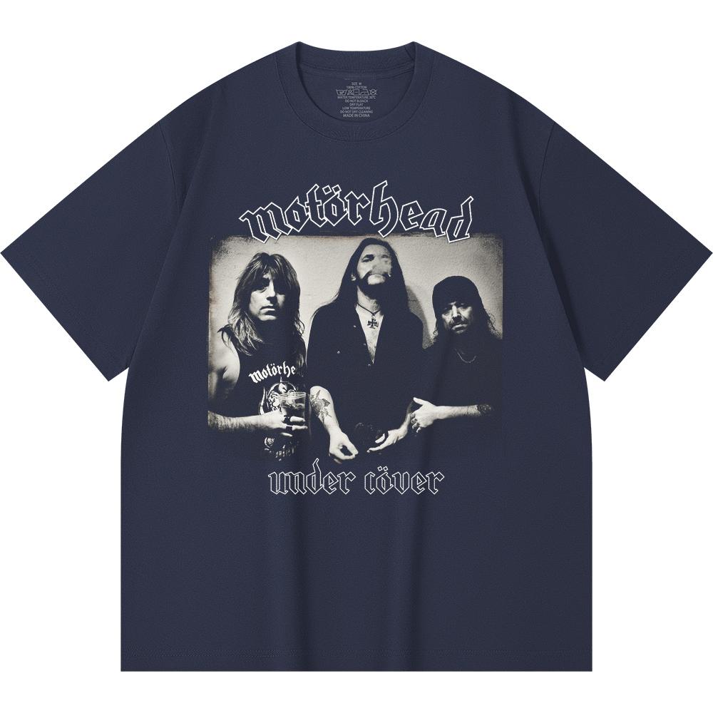 230 Gsm 100% Cotton Heavy Metal T-Shirt  Rock Band Popular Music Print Unisex Heavy Cotton T Shirt