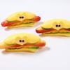 Dog Squeaky Toy Vinyl Chew Toys with Built-in Sound Realistic Burger, French Fries, and Hot Dog Toy for Interactive Play Teeth Cleaning and Anxiety