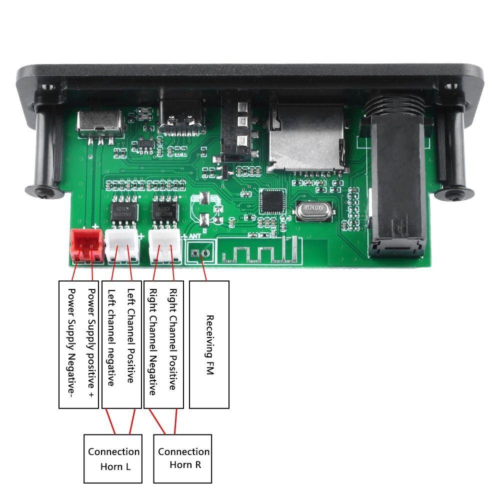 FM Radio Module Audio Amplified Decoding Module Wireless Bluetooth FM Radio Module  Car