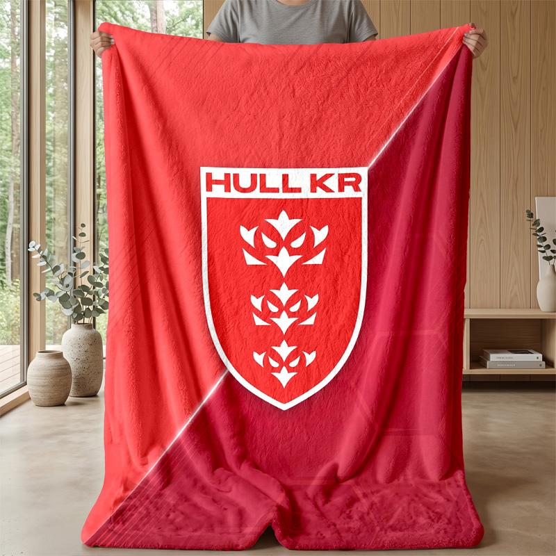 Coperta in Pile Flannel Hull KR Coperta Calda e Accogliente per Divano Letto Viaggio Uso in Tutte le Stagioni