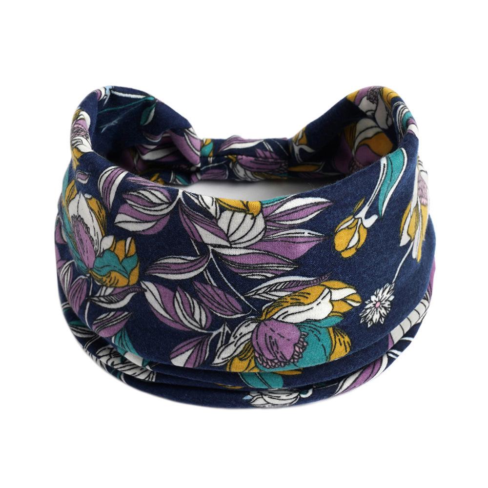 Women's Wide Retro-Style Elastic Sports Headband - Yoga & Hair Accessory