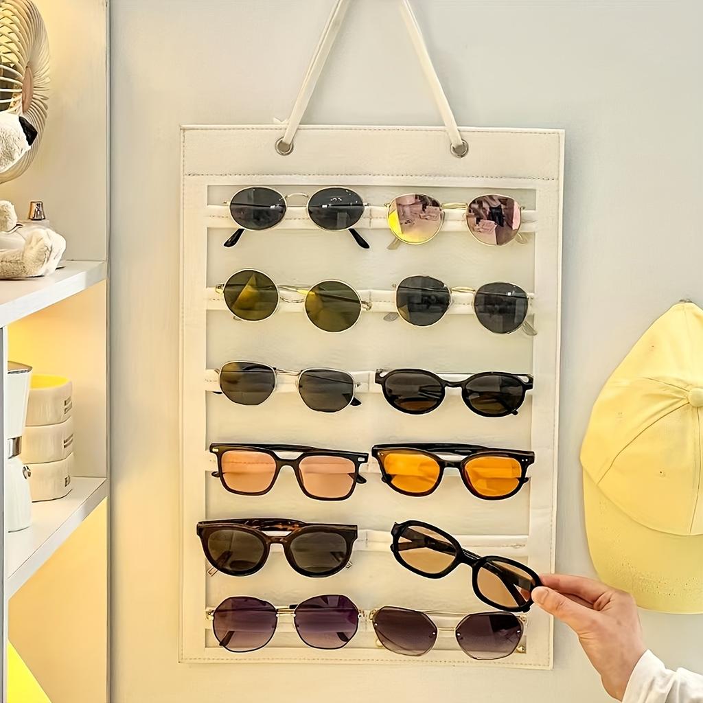 Filz Wandmontierter Brillenorganizer Leichte Aufbewahrung für Brillenpräsentation, für Schlafzimmer oder Wohnzimmer, Brillenhalter, Hängeregale