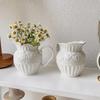 Vase Ornament, Robuster Dekorativer Blumentopf für Echte oder Künstliche Blumen Schlafzimmer Wohnzimmer Dekoration Blumenarrangement