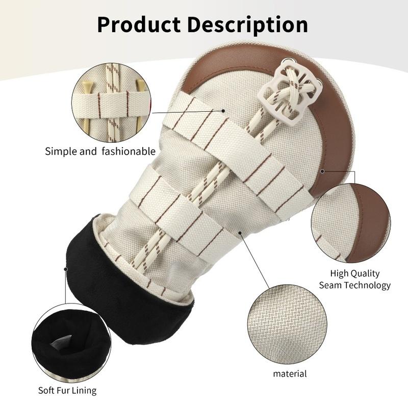 1pc Golf Club Headcovers Decorable Anti-Scratch Protection Cover For Golf 1/2/UT Wooden Pole Covers Replace Accessories