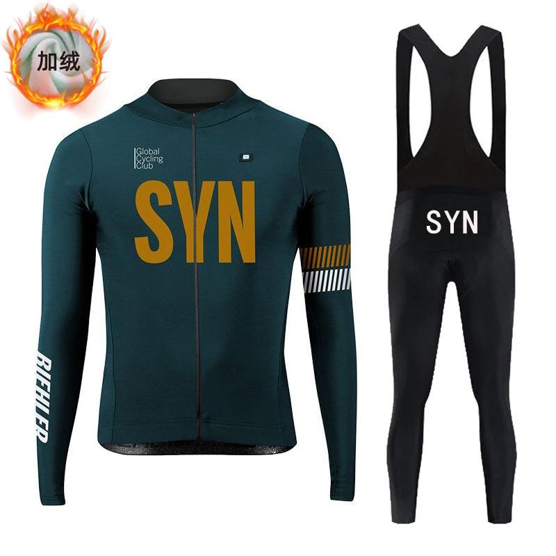 2026 Winter Velvet Cycling Clothes, Bicycle Men s and Women s Long-sleeved Suits, Warm and Cold-proof Road Bikes, Outside Cycling S