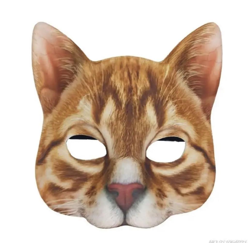 Cat Half Cat Cosplay YouTube Costume Animal Unisex Mask, Mask, Headgear, Filming, Mask, Mask, Funny, Party, (6)