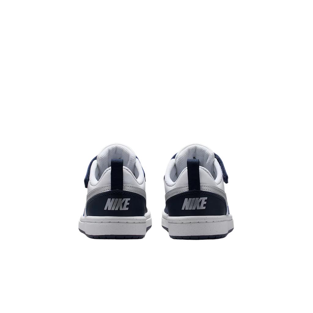 Nike Court Borough Low Recraft PS White Metallic Silver Kids Sneakers DV5457-135