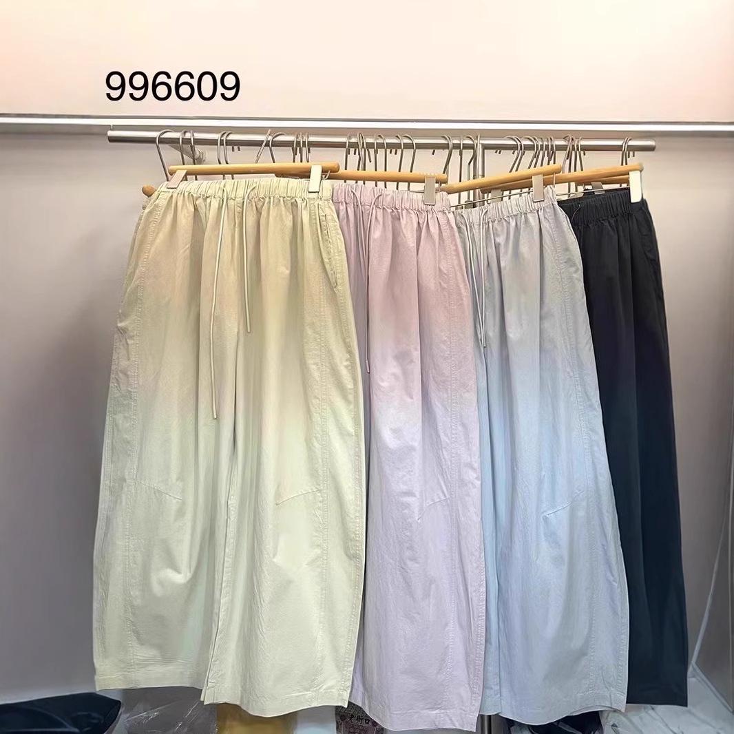 

Yinmu 996609 Spring Korean Loose Plus Size Elastic High Waist Wide Leg Pants One Size