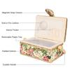 Handmade Sewing Box Cloth Sewing Storage Box Household Fabric Craft Handmade Sewing Basket Thread Needle Storage Box Organizer