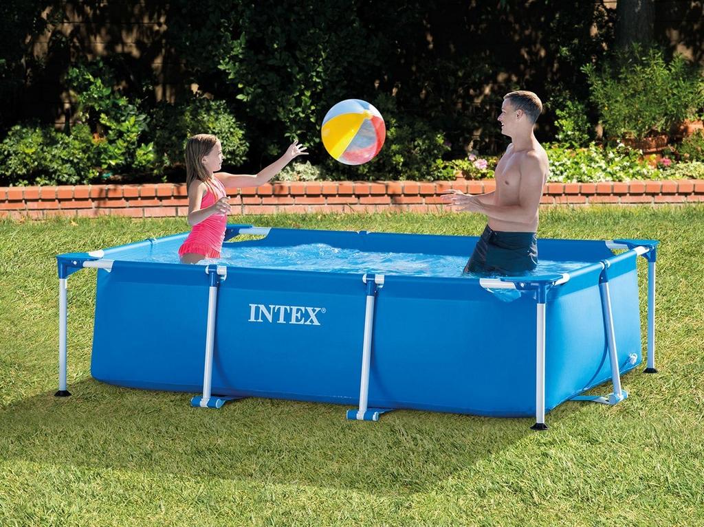 Frame Garden Pool 260 X 160 X 65 Cm 2 In 1 Intex 28271