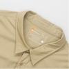 Timberland SS24 Outdoor Casual Breathable Comfortable Solid Color Pointed Collar Short Sleeve Shirt Men shirts Khaki A42GU-DH4