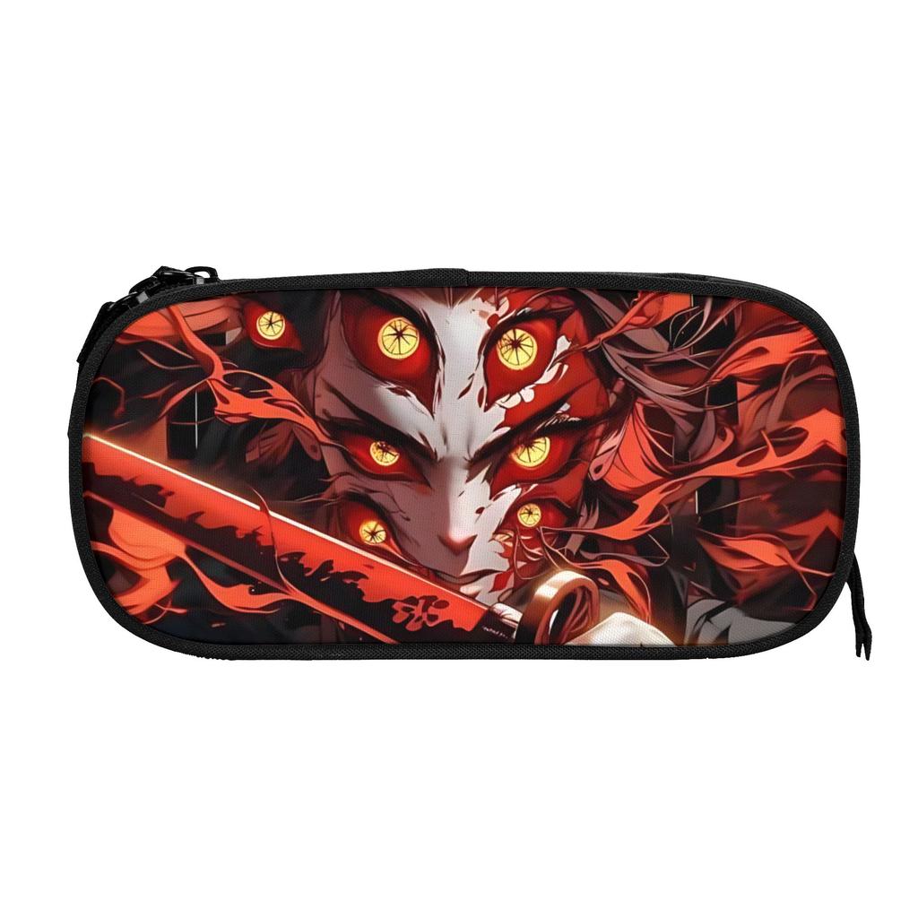 Custom Demon Slayer Large Capacity Bags for Child shounen manga School Pencil Bag for Boys Gilrs Kids