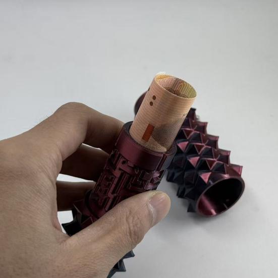 3D-gedrucktes 7-in-1 Fidget Toy mit Klicker, Spinner, Aufbewahrung, Massage-Roller, Labyrinth, Stacheliger Griff, Stressabbau, Schmerz, Stimming-Werkzeug, Sensorisches Spielzeug mit Kugelkette