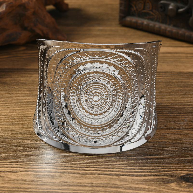 Wide version bracelet retro bohemian exotic pattern bracelet niche personality bracelet accessories women