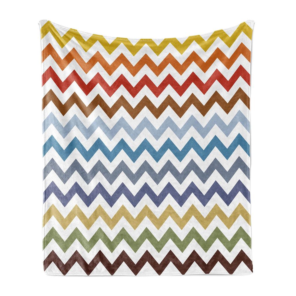 Simple Black And White Striped Blanket Corrugated Household Blanket Sofa Blanket Nap Air Conditioner Blanket Flannel Blanket