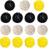15 Pieces Wicker Rattan Balls Decorative Orbs Vase Fillers for Craft, Party, Wedding Table Decoration, Baby Shower, Aromatherapy Accessories, 2 Inch