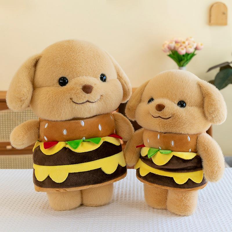 Cute Burger Butter Bear Super Soft Soothing Ragdoll Plush Toy Doll Birthday Gift Child Girl