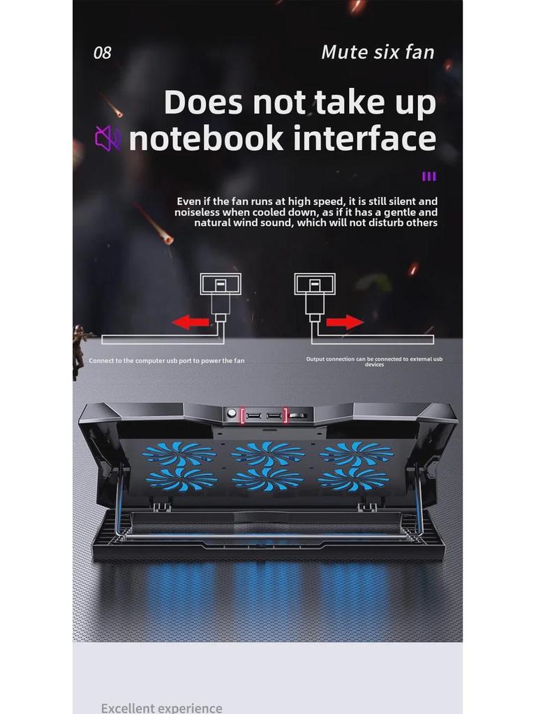 Gaming Laptop Cooling Stand: Foldable Radiator Bracket for Desktop Use