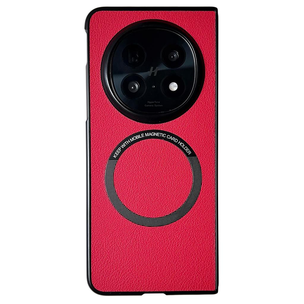 Für Oppo Find N5 5G Magnetische Hülle Anti-Drop PU-Leder + TPU Abdeckung