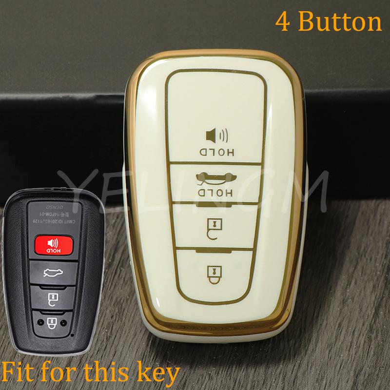 Shell Bag Car Remote Key Case Cover Protect For Toyota Prius Camry Corolla Chr C-Hr Rav4 Altis Land Cruiser Prado Avalon