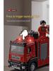 Children's Alloy Fire Truck Toy with Spray Water, Ladder, and Rescue Features