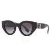 Burberry Meadow Grey Gradient Oval Ladies Sunglasses Be4390 30018g 47