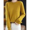 Women's Fashion Sweaters Casual Solid Color Print Autumn Winter Long Sleeve O Neck Loose Pullovers