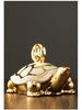 Gold-Plated Ceramic Turtle Figurine - Feng Shui Home Decor Ornament