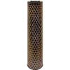 Solar Lamp - GARDEN ID Column - Gold-Black - Ø20 H80 Cm - 6 To 8 Hours of Light - On/off Button - Durable LI-ION Battery.