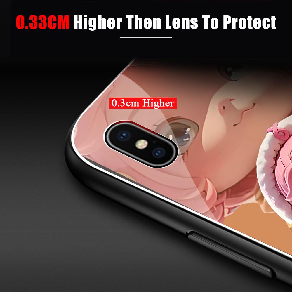 For OPPO A16 A16s A18 A38 A58 A78 A96 A98 Reno8T 10 Pro 12F Realme C30 C33 C63 C65 C67 Cute Cartoon Girl Shockproof Glossy Tempered Glass Phone Case