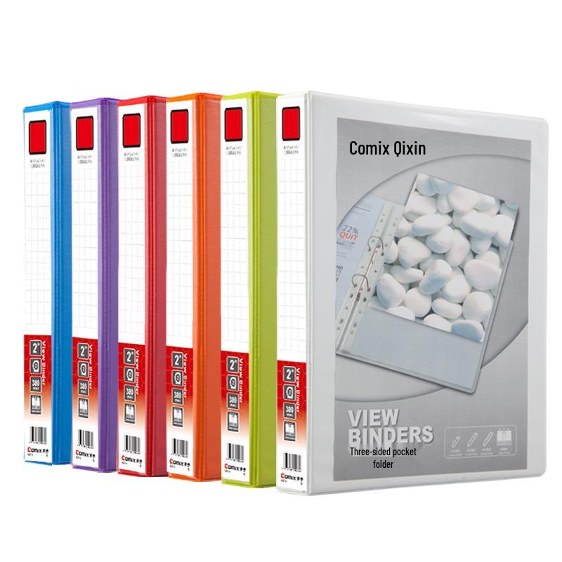 Qixin A0215 American Style 3-Pocket A4 Folder with 2-Inch D-Ring