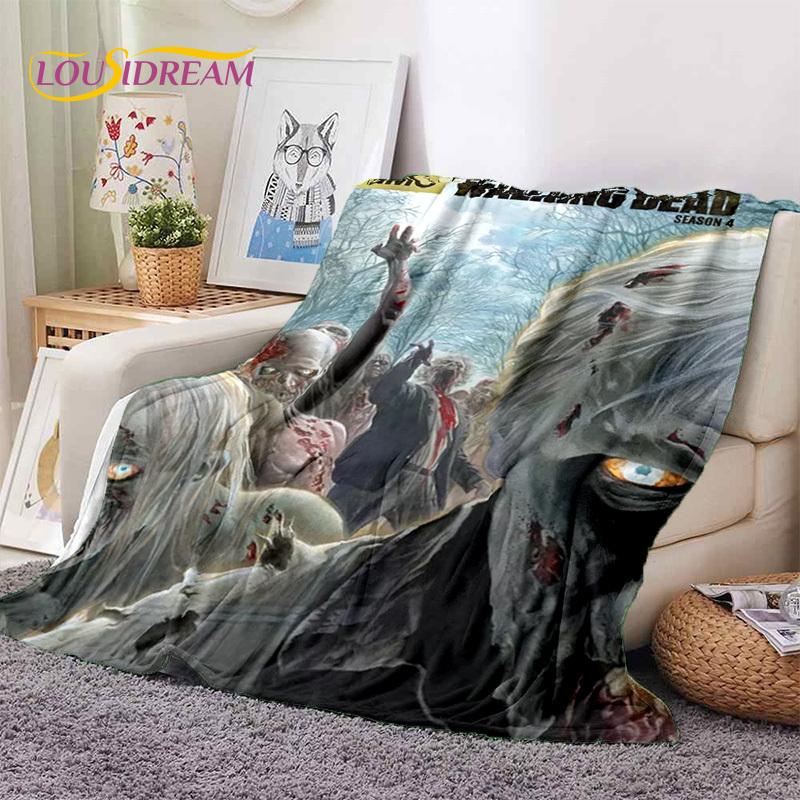 The Walking Dead Lincoln TWD Coperte Morbide, Coperta Plaid Calda Coperta Confortevole per Picnic Letti Divano Camera da Letto Casa Regalo