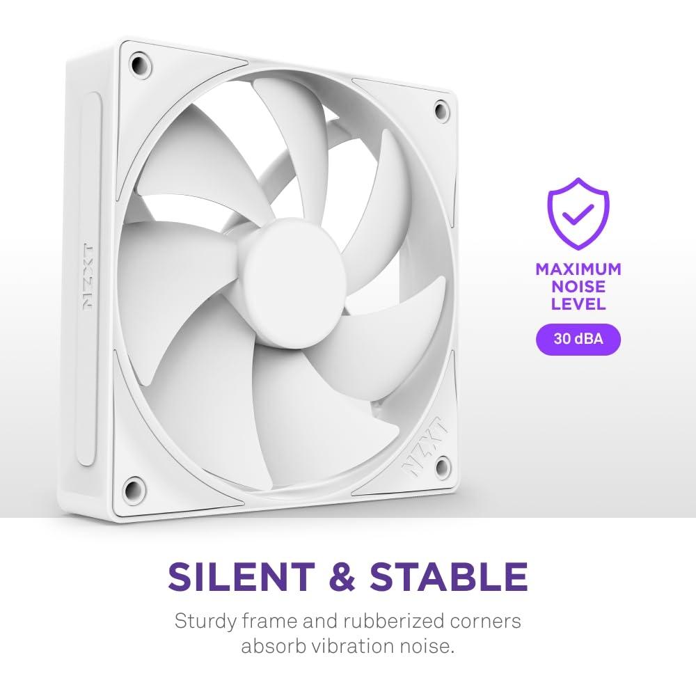 NZXT F140P V2 White SilentWind Pressure Enhanced Type PC Case Fan 140mm RF-P14SF-W2 FN2275