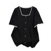 Plus Size Slimming Mid-Length Short-Sleeve T-Shirt for Women (200/300/350 jin)