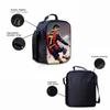 3-Piece CR7 Soccer Star Pattern Backpack Set – Large-Capacity Casual Backpack with Matching Clutch & Tote Bag, Perfect for Daily