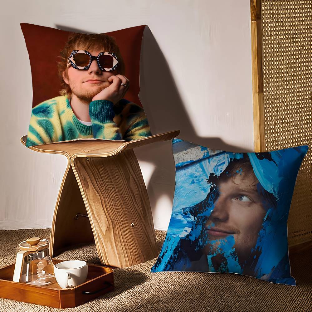 Electronic Music Pop Singer E-Ed Sheeran-MT Pillow Case Printing Pillowcase Living Room Sofa Cushion Cover Bedroom Room Decor