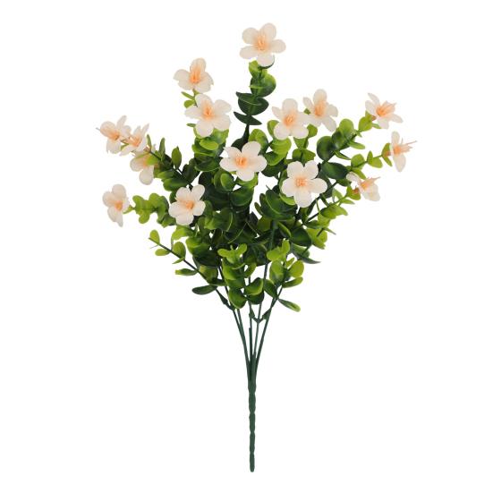 Artificial Flowers Bunch UV Resistant Artificial Plants Outdoor Faux Flowers